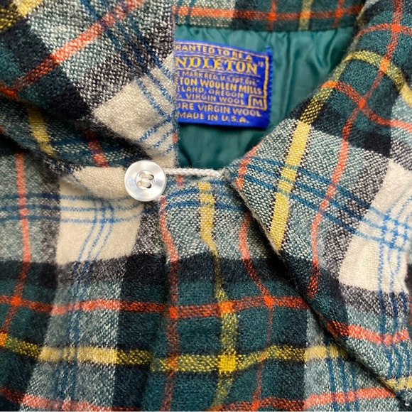 Vintage Pendleton wool button up shirt 100 % pure virgin wool made in USA - Picture 5 of 12